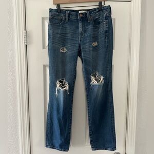 Madewell Boy Jean Medium Wash size women’s 27 strsight leg